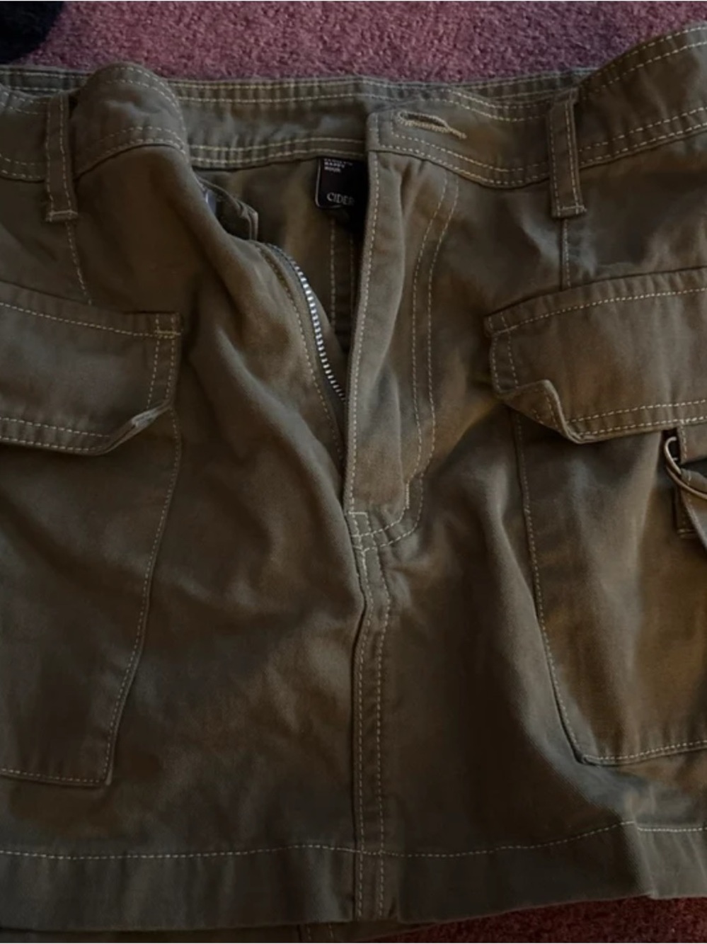 Cider Olive Utility Skirt